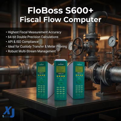 Calculateur de débit FloBoss S600+ Calculateur de débit industriel Calculateur de dépôt Transfert de gaz Contrôleur de débit de processus liquides