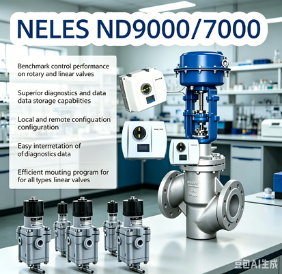 Neles Valmet Me-tso ND7000 ND9000 Positionneur numérique de soupape pneumatique intelligent