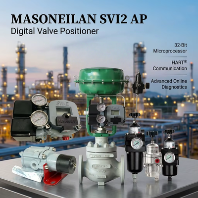 fournisseur Masoneilan 78-40 SVI2 AP Positionneur de soupape numérique intelligent Tissin régulateur de filtre à air OEM Stock de soupape de contrôle