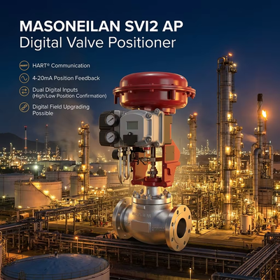 fournisseur Masoneilan 78-40 SVI2 AP Positionneur de soupape numérique intelligent Tissin régulateur de filtre à air OEM Stock de soupape de contrôle