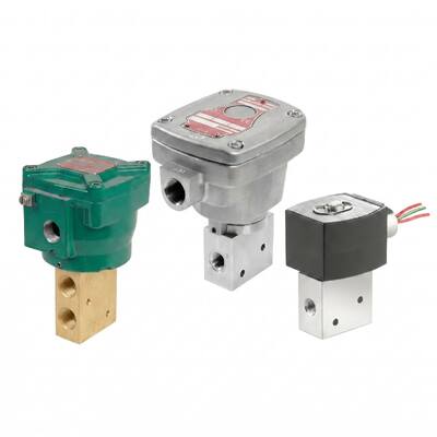 ASCO 8327 série 3 voie 2 position soupape solénoïde action directe régulation de débit élevé actionneur pneumatique