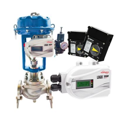 Positionneur de soupape numérique Flowserve Logix 1500 avec communication HART IP66/NEMA 4X et entrée en courant continu de 4?? 20 mA