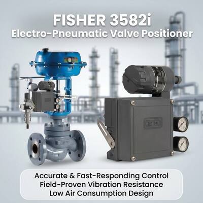 F-isher 3582i Positionneur de soupape électro-pneumatique Prix compétitif Livraison rapide