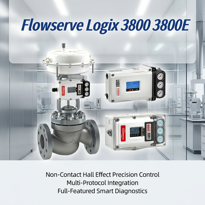 Positionneur de vanne numérique Flowserve Logix 3800 3800E, haute précision, pièces de vanne de contrôle fiables, en Stock