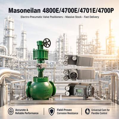 Masoneilan 4800E/4700E/4701E/4700P positionneurs de soupapes électro-pneumatiques