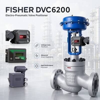 Tout neuf OEM F-isher Papillon soupape de commande pneumatique et positionneur de soupape DVC6200