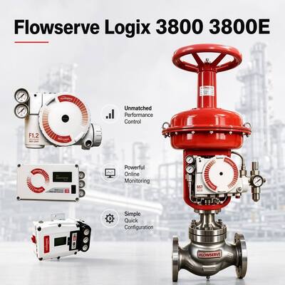 Flowserve Logix 3800 3800E Digital Valve Positioner Reliable Control Valve Parts in Stock