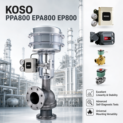 Positionneur de vanne intelligent électropneumatique de haute précision KOSO PPA800/EPA800/EP800 OEM