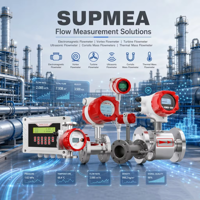 Supmea IP67 IP68 Magnetic Electromagnetic Flow Meter Industrial Process Instrument Ultrasonic Coriolis Thermal Mass Flowmeter