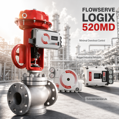 Flowserve Logix 520MD Plus Positionneur numérique HART 4 20mA Actionneur de soupape de commande