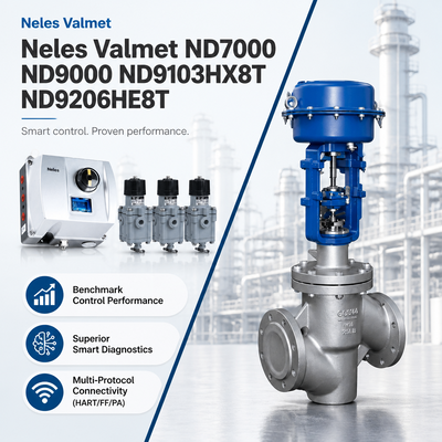 Neles Valmet ND7000 ND9000 ND9103HX8T ND9206HE8T Contrôleur numérique de positionnement de soupape pneumatique intelligent pour l'industrie pétrochimique du pétrole et du gaz