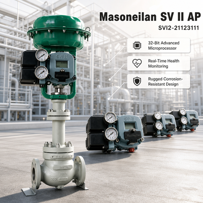 Masoneilan SVI2-21123111 SVI2 AP Positionneur de soupape numérique intelligent avec diagnostic complet de la soupape