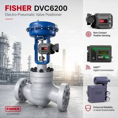 Contrôleur de vanne intelligent FIELDVUE DVC6200 de Fisher 67CFR Régulateur de filtre pneumatique Chine OEM Vanne de commande pneumatique