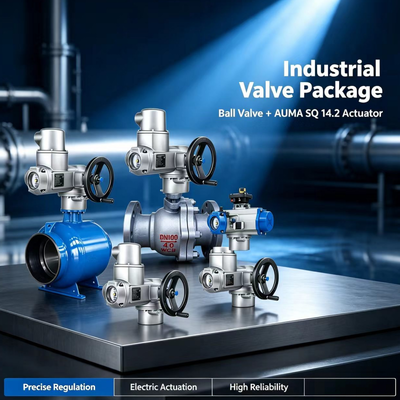 High Quality AUMA SQ 14.2 Part-Turn Actuator 800-2400Nm 3-Phase AC Open-Close Valve Actuator IP68