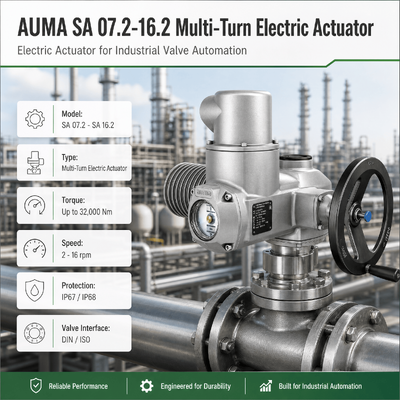 AUMA SA Actionneur électrique à plusieurs tours Actionneur de soupape motorisé Actuateur de soupape industrielle Actuateur de soupape de porte Automatisation