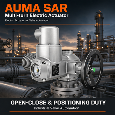 AUMA SAR Multi-Turn Electric Actuator Motorized Valve Actuator Industrial Valve Control Electric Valve