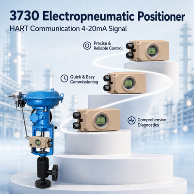 Positionneur électropneumatique intelligent HART 4 20mA diagnostics vanne de régulation auto-calibrante