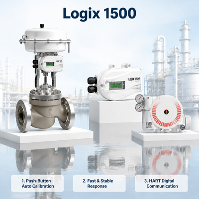 Positionneur de vanne numérique intelligent Logix 1500, protocole HART, 4-20mA, accessoire de vanne de régulation pneumatique, industrie pétrolière et gazière