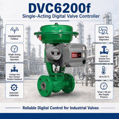 FD DVC6200F Contrôleur de soupape numérique à action unique