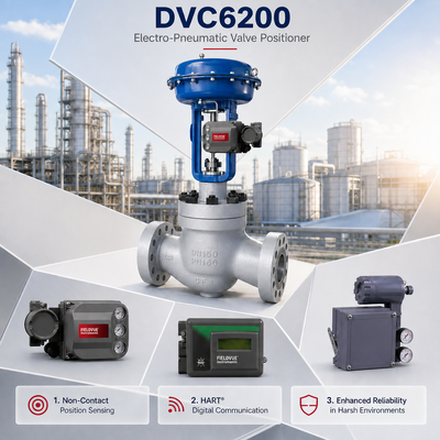 Positionneur de vanne pneumatique DVC6200 certifié ATEX IECEx -40 85°C Régulation de débit Régulation de pression