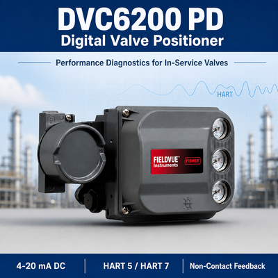 DVC6200 PD Positionneur de soupape numérique intelligent avec diagnostic de performance