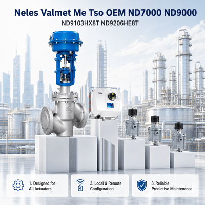 Positionneur pneumatique intelligent Neles Valmet Me Tso OEM ND7000 ND9000 ND9103HX8T ND9206HE8T pour vanne rotative et linéaire