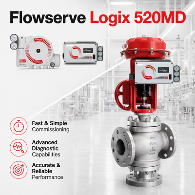 Positionneur numérique Flowserve Logix 520MD Plus HART 7 4 20mA IP66