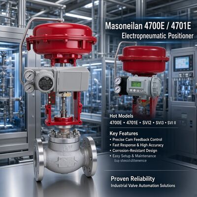 Masoneilan 4700E 4701E Electropneumatic Valve Positioner 4-20mA for Rotary Linear Control Valve