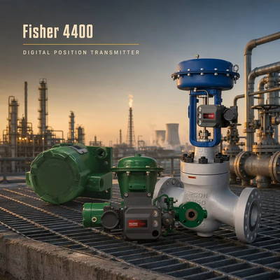 Fisher FIELDVUE 4400 Transmetteur de position numérique Transmetteur 4-20 mA Réaction avec vanne