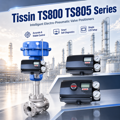 Positionneur de vanne intelligent Tissin TS800 TS805 Series, automatisation industrielle HART