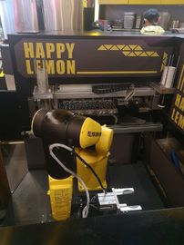 Machine de café du robot R900 six de Kr 6, fabricant de café stable de bras de robot de représentation