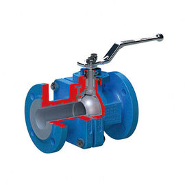 Certification pneumatique rayée de la CE de couleur de bleu de la classe 150 du robinet à tournant sphérique d'acier inoxydable PN 16
