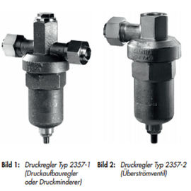 2357-1 - Précision imperméable d'offre pneumatique réduisant la pression de valve DIN haute
