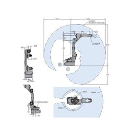 Robot de soudure à l'arc électrique d'axe de Yaskawa Motoman AR1440 6 fournissant à la représentation rapide et précise le contrôleur du robot YRC1000