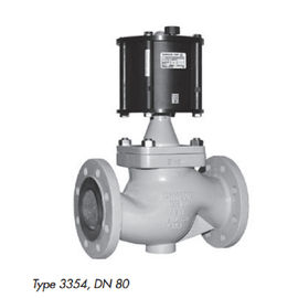 Alliage pneumatique de robinet d'arrêt sphérique d'écoulement DIN/matériel en acier DN 15 - taille de valve de DN 80