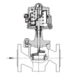 Alliage pneumatique de robinet d'arrêt sphérique d'écoulement DIN/matériel en acier DN 15 - taille de valve de DN 80