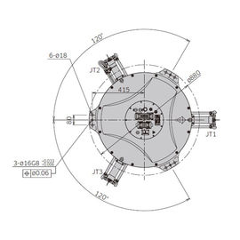 Type de lien parallèle support chinois de plafond de bras de robot pour le robot de Kawasaki
