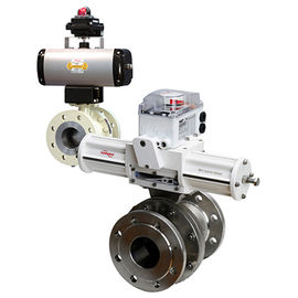 Valve à flotteurs de boule de valves d'acier inoxydable PN 10 - pression 40 avec le positionneur de 3200MD 3800MD