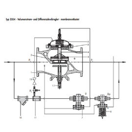 Régulateur universel actionné par pilote réduisant la pression de grande précision de valve