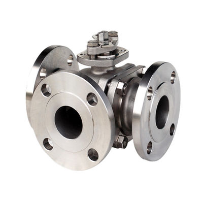 Valves à flasque de la boule roulante d'Asme de fluides de port de l'extrémité SS316 V