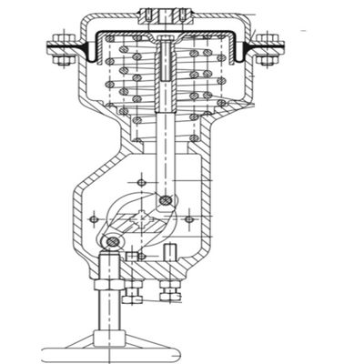 3278 déclencheur pneumatique de diaphragme de barre de la série NBR 6