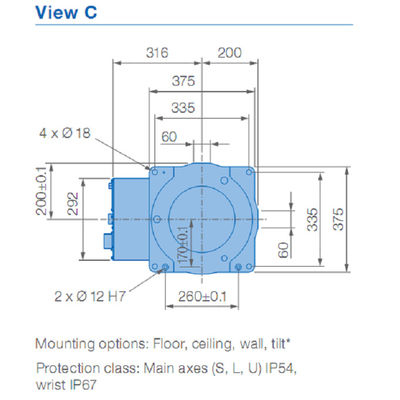 2.0KVA arment souder 2010mm bras de robot de Yaskawa de 6 axes