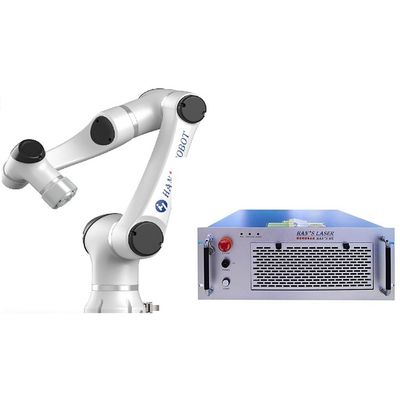 bras de collaboration de robot de commande numérique par ordinateur d'axe de la charge utile 1m/S 6 de 350W 10kg avec la machine de soudure laser