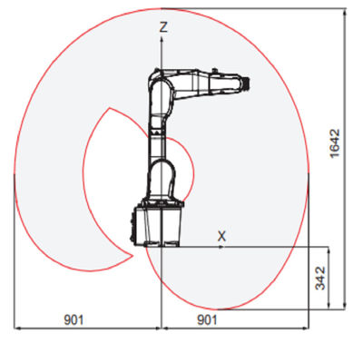 L'ABB IRB1200 du bras de robot de 6 axes avec flexible et fonctionnel en tant que petit robot industriel pour souder et remettre