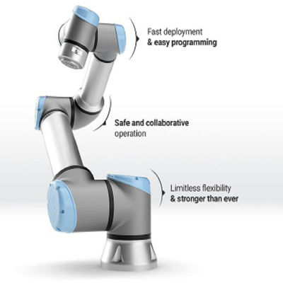 Robot de collaboration UR3 avec l'axe 6 et la portée 550m de maxmium et playload 3kg pour le robot de soudure de MIG