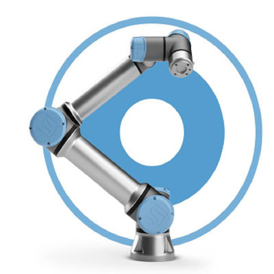 Robot de collaboration UR10e avec le cobot de 6 axes et la portée de maxmium 1300 millimètres et playload 10kg pour le robot de soudure de MIG
