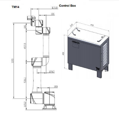 Bras de collaboration de robot d'Omrom TM14