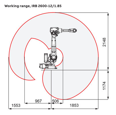 ABB IRB 2600 bras de robot industriel de 6 axes en tant que robot de soudure automatique