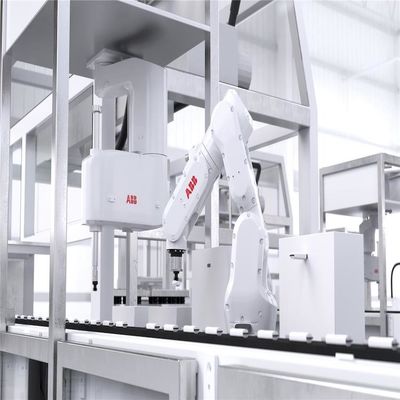 Assemblée de bras de robot industriel d'axe d'ABB IRB120 6 manipulant la portée de emballage 580mm de la charge utile 3Kg de robot de cueillette avec ICR5 Contro