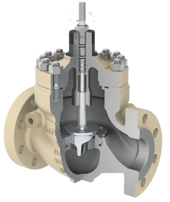 Samson Globe Valve 3251combination avec des déclencheurs pour régler le débit ou la température